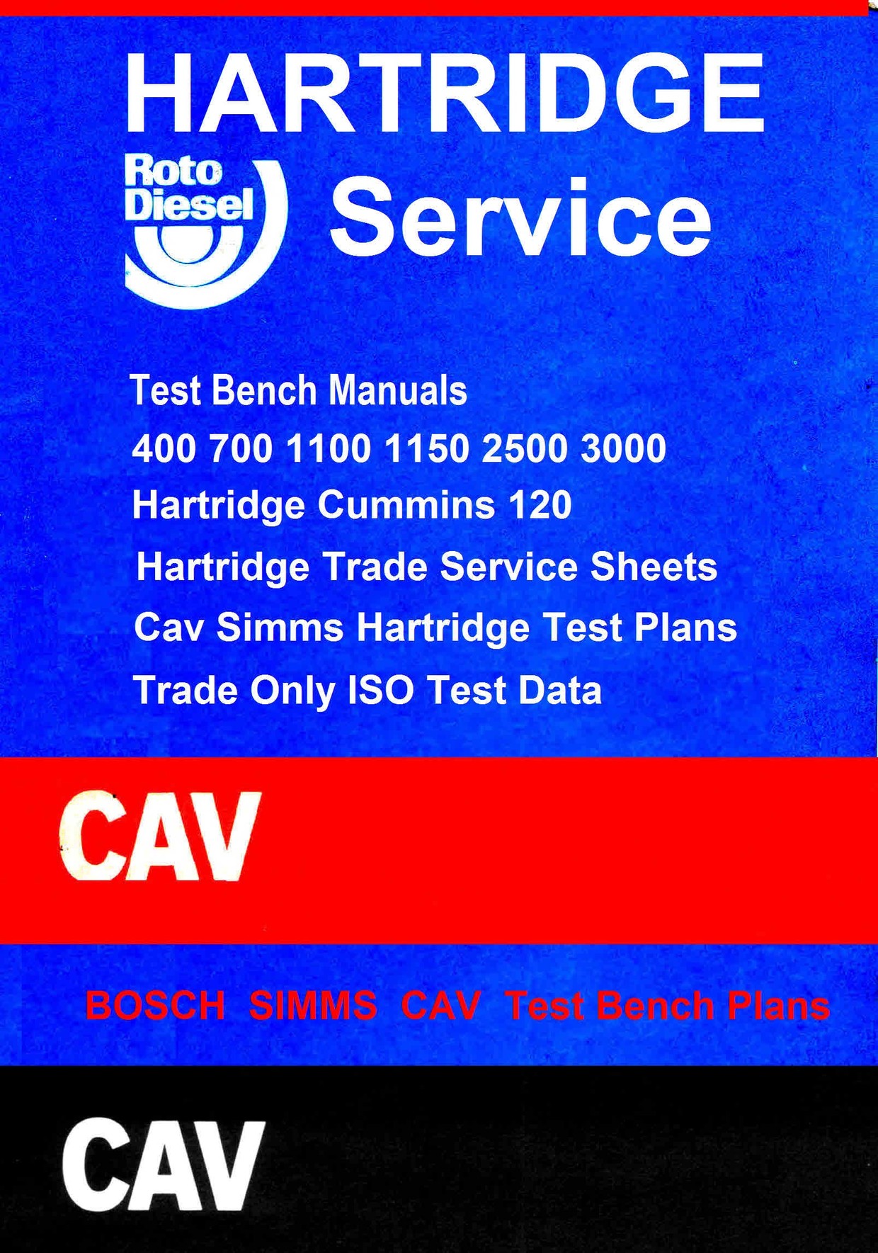 Cav Hartridge Service Data Test Plans Iso Data Themanualman