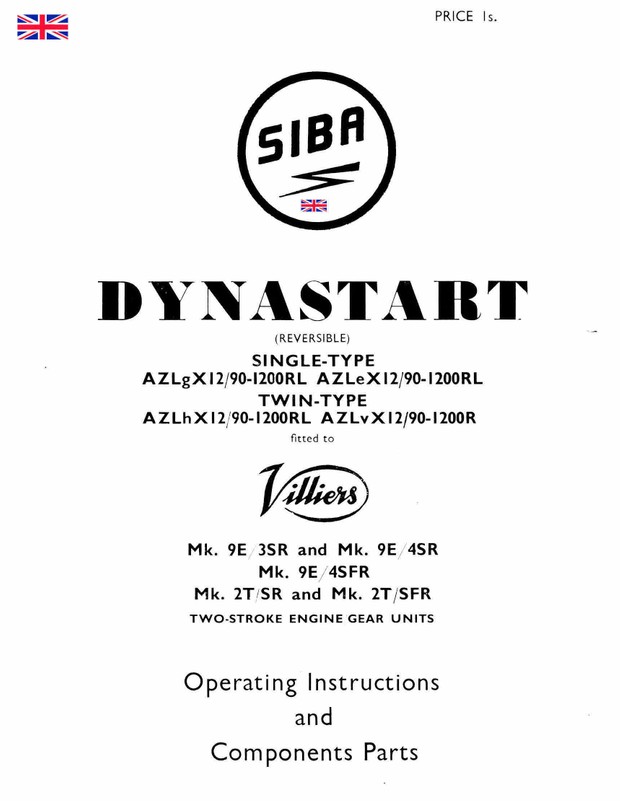 Villiers Dynastart Manuals for Mechanics