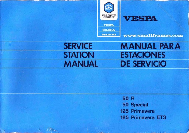 Vespa Scooter Manuals for Mechanics