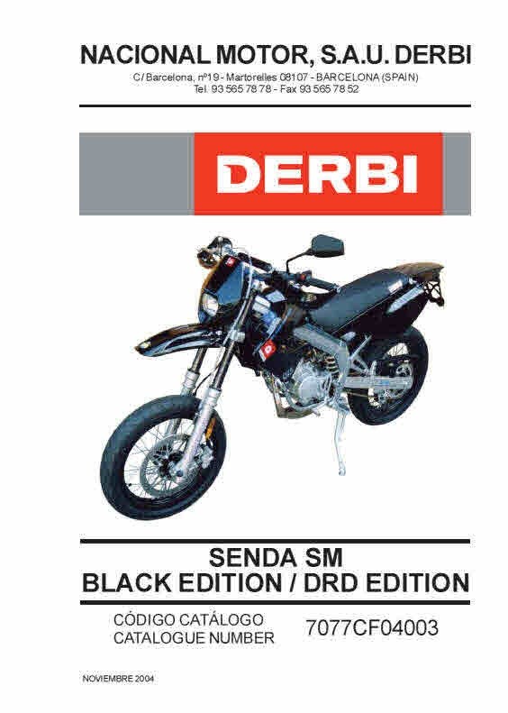 Derbi Manuals for mechanics Workshop Manuals -