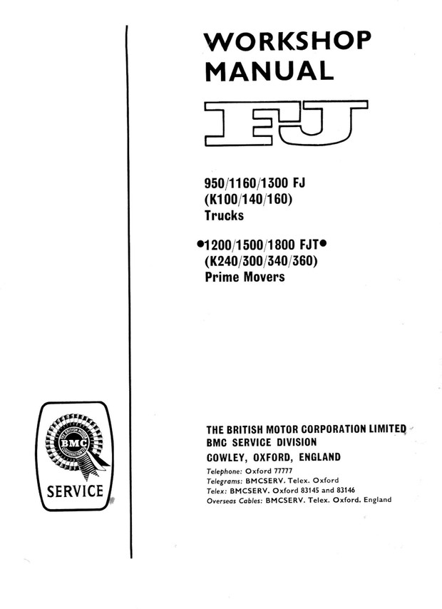 BMC ( Vintage ) Manuals for mecanics Vol 1