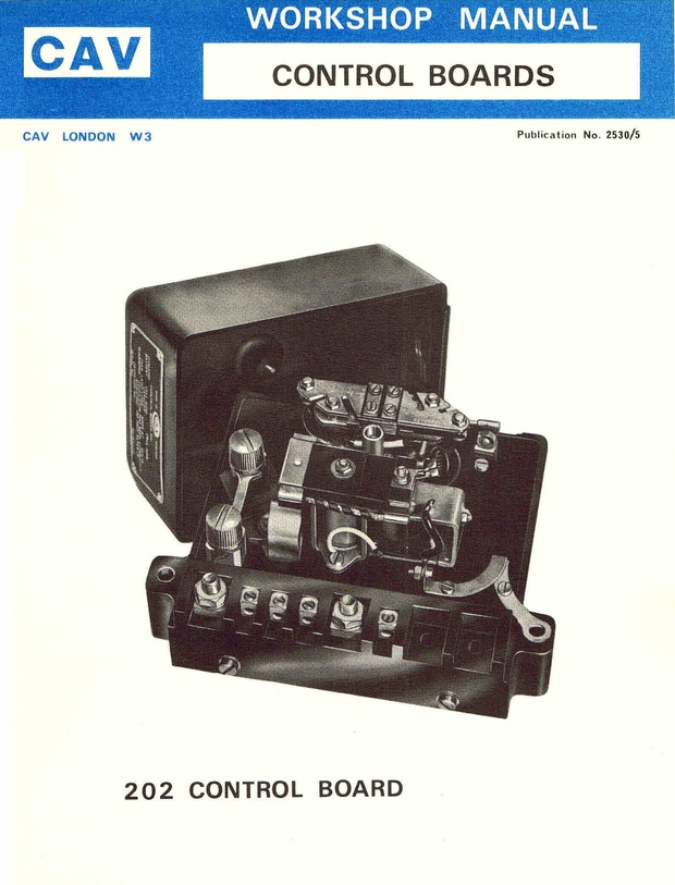 Lucas Cav Controle Board Model 202 CONTROL BOARD
