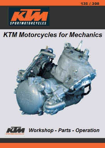 KTM Service and Repair manuals Parts manuals operation manuals