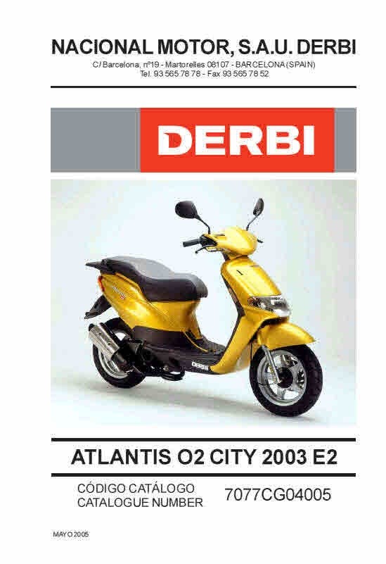 Derbi Manuals for mechanics Workshop Manuals -