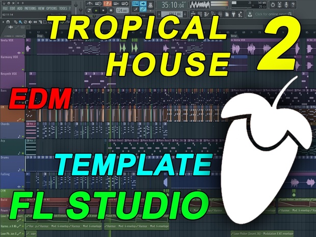 FL Studio - EDM Tropical House Template 2
