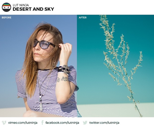 Desert and Sky 3D LUT Color correction grading file