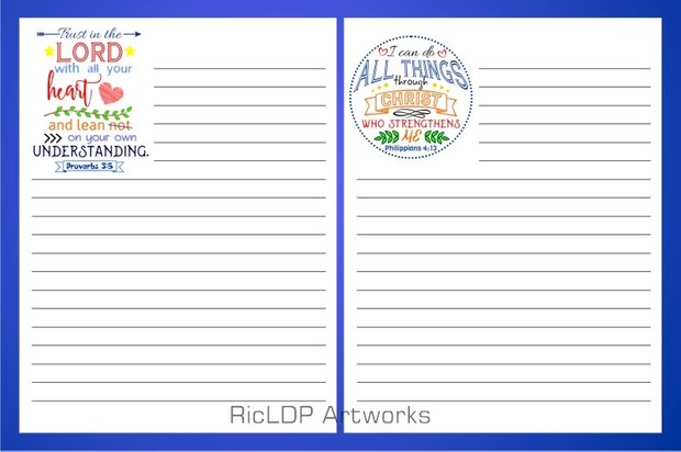 Four Bible Notepads