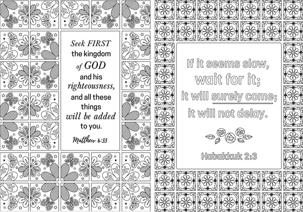 12 Bible Coloring Pages