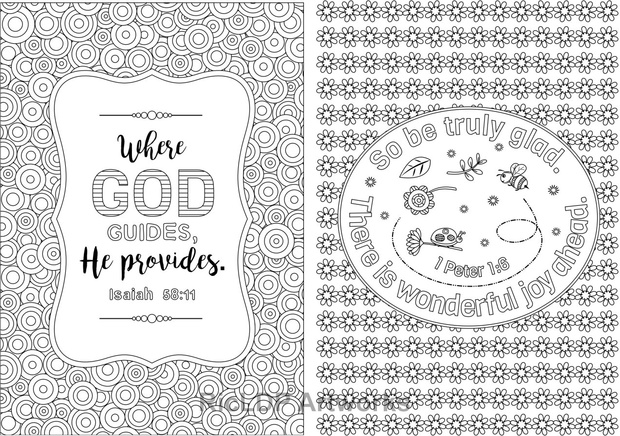 12 Bible Coloring Pages