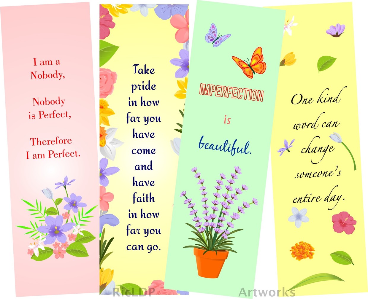 printable colored bookmarks ricldp artworks