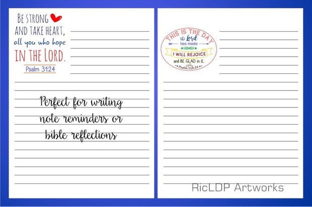 Four Bible Notepads