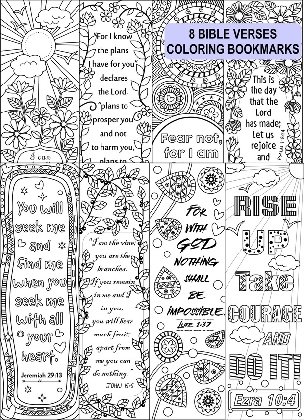 8 bible verse coloring bookmarks ricldp artworks sellfycom