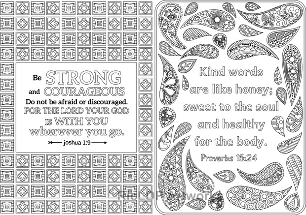 12 Bible Coloring Pages