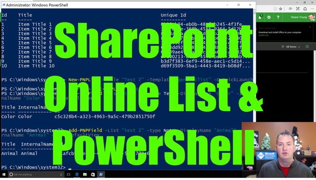 Companion PowerShell for working with SharePoint Online Lists