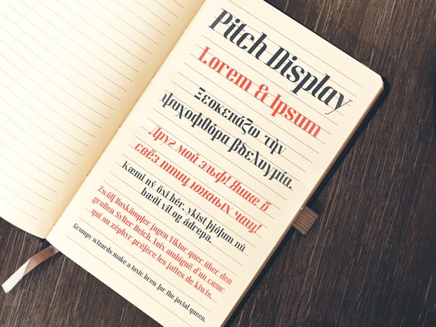 Pitch Display Font