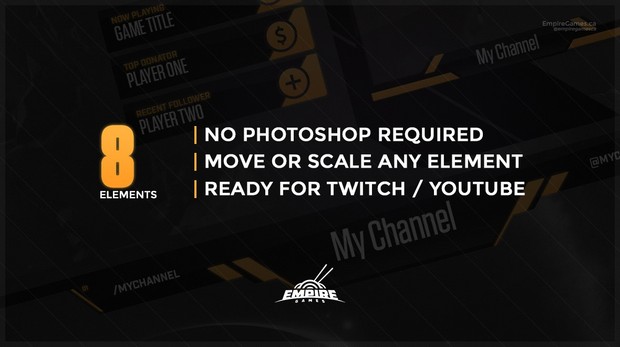 Stream Overlay | Tech Yellow - No Photoshop!