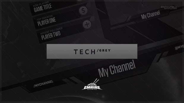 Stream Overlay | Tech Grey - No Photoshop!