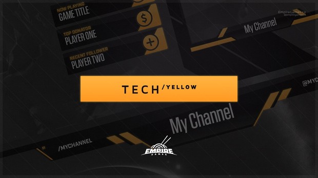 Stream Overlay | Tech Yellow - No Photoshop!