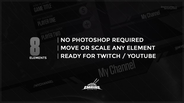 Stream Overlay | Tech Grey - No Photoshop!