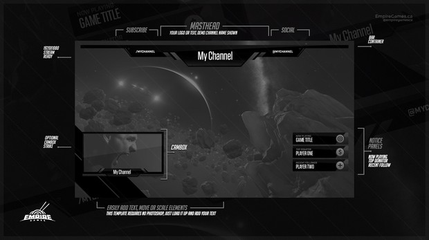 Stream Overlay | Tech Grey - No Photoshop!