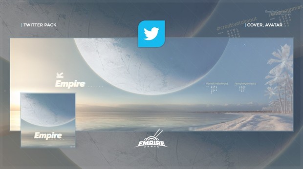 Twitter - Vega (Cover/Avatar) PSD