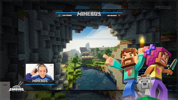 Live Stream Overlay Pack | Mineboy (Minecraft) | Twitch & Youtube