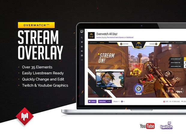 Livestream Overlay | Overwatch V1