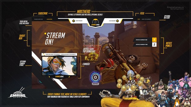 Livestream Overlay | Overwatch V1 /Light