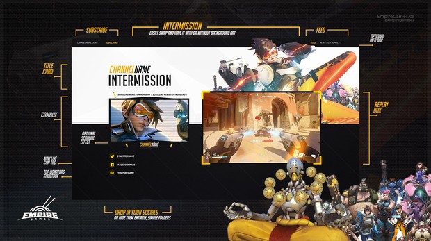 Livestream Overlay | Overwatch V1 /Light