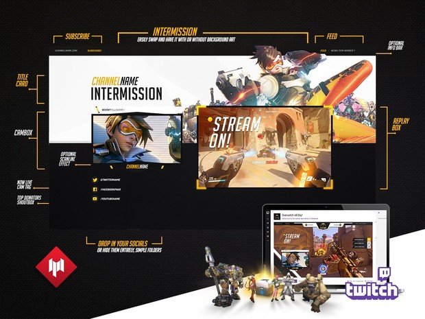 Livestream Overlay | Overwatch V1
