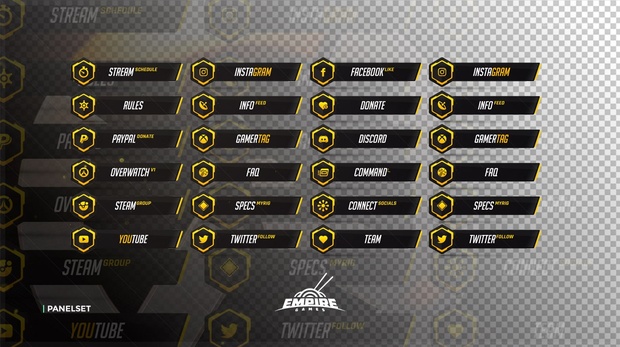Twitch Panels | Overwatch V1