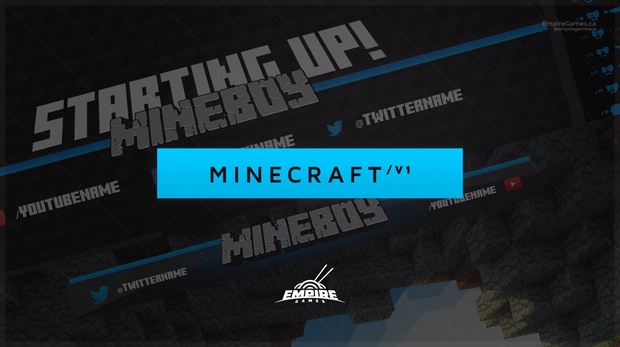Live Stream Overlay Pack | Mineboy (Minecraft) | Twitch & Youtube