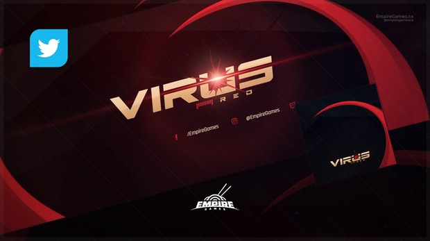 Twitter - Virus (Cover/Avatar) PSD