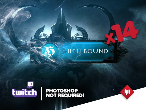 Twitch Panels | HellBound (x14) | BLUE - Diablo 3: Reaper of Souls