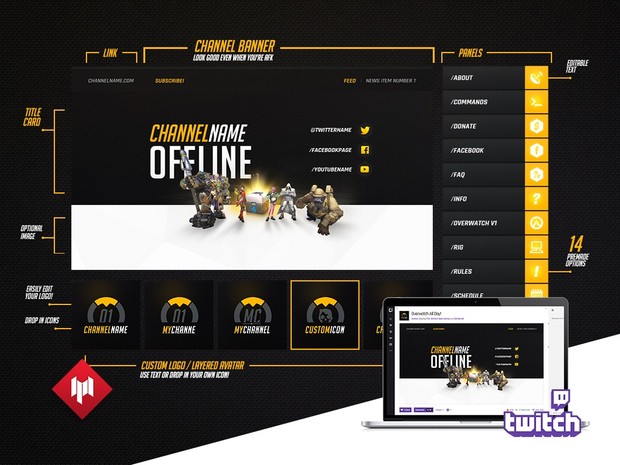 Livestream Overlay | Overwatch V1