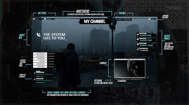 Stream Overlay | Haxx V1 - Twitch / Livestream