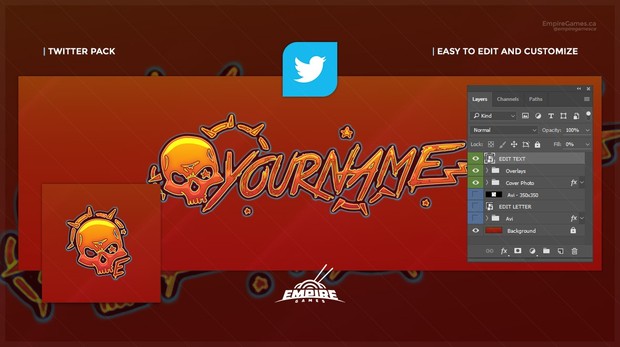 Twitter - Candycore (Cover/Avatar) .PSD