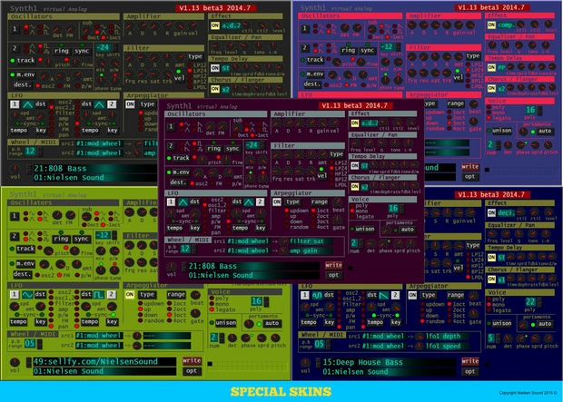 Nielsen EDM Soundset For Synth1 + skins