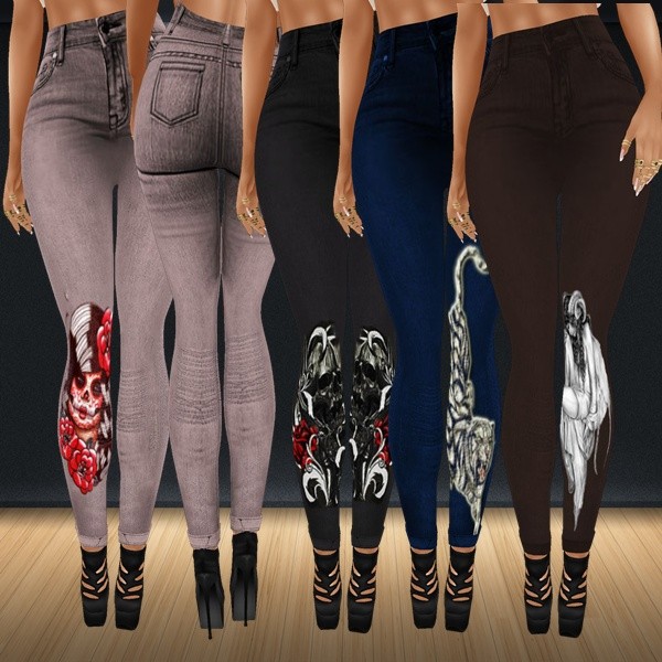 Tattoo Jeans With Resell Rights