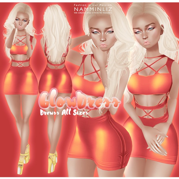 Orange Glow Dress