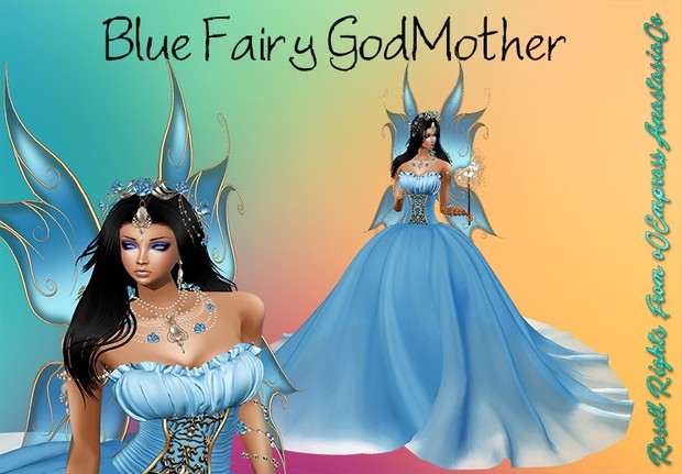 Blue Fairy GodMother No Resell 0/3 People