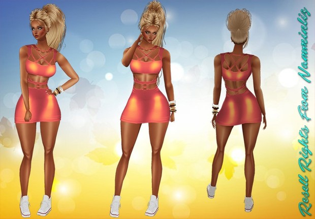Orange Glow Dress