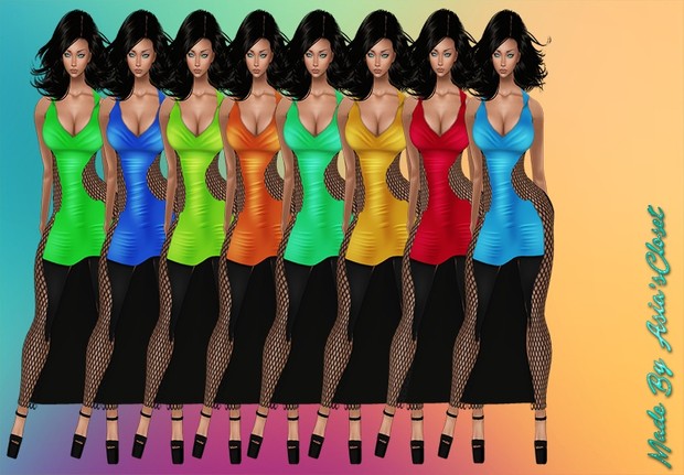 Hottie v1 20 Colors Dresses