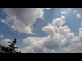 00214_GoPro Hero 4 free footage blue sky with white puffy clouds time lapse