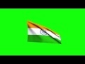 00117_India flag waving on BLUE screen 3D animation