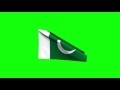 00220_Pakistan flag waving on blue and green screen 3D animation