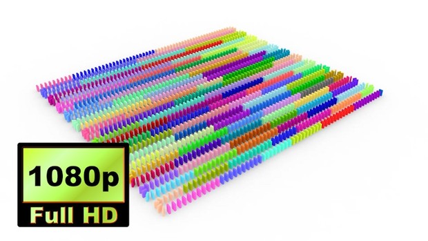 00011_DOMINO Lines shape on white background