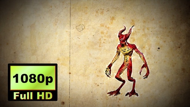 00039_graphic sketch style demon animation