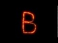00082_animated letter B with glowing effect