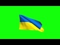 00289_Ukraine flag waving on green screen 3D animation